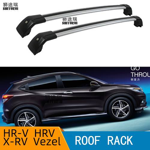 Roof bars For Honda HR-V HRV X-RV Vezel Flush rails 2017-2022 SUV Aluminum Alloy Side Bars Cross Rails Roof Rack Luggage