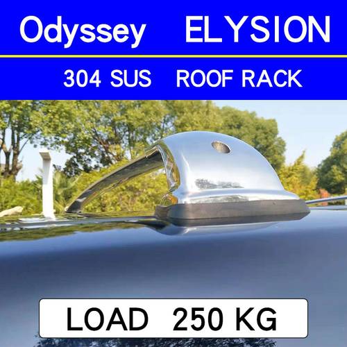 2 Pcs for Honda Odyssey Mvp 2003-2019 RB3/RB4 ELYSION Roof Bar Car Special Aluminum Alloy Belt Lock Led Shooting ROOF RACK