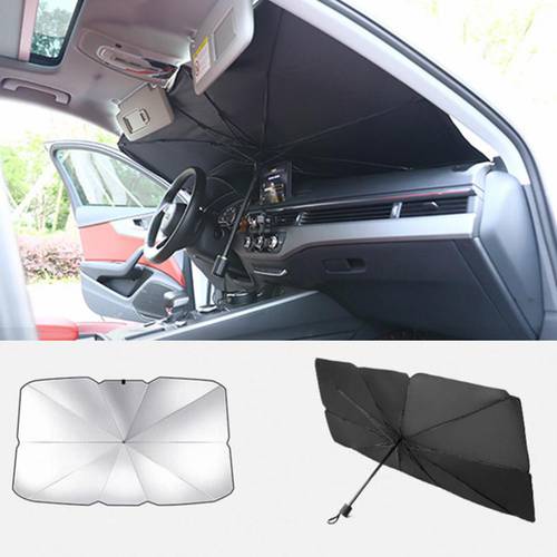 Car Front Window Sunshade Auto Windshield Sun Shade Car Styling Sunshade Curtains UV Protection Parasol Car Interior Accessories