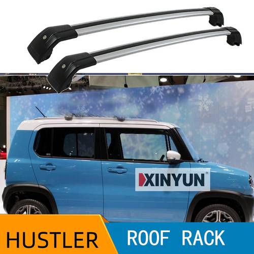 2Pcs Roof Bars for SUZUKI HUSTLER 2014- 2016 2017 2018 2019 Aluminum Alloy Side Bars Cross Rails Roof Rack Luggage Carrier