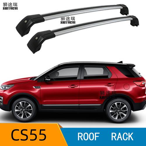 2Pcs Roof bars For changan cs55 2017 2018 2019 2020 Aluminum Alloy Side Bars Cross Rails Roof Rack Luggage CUV SUV LED