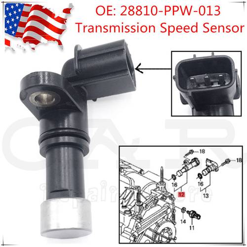 Genuine Gearbox Transmission Speed Sensor For Acura For Honda Accord CR-V 2.4 3.0L OEM 28810-PPW-013 28810PPW013 28810 PPW 013