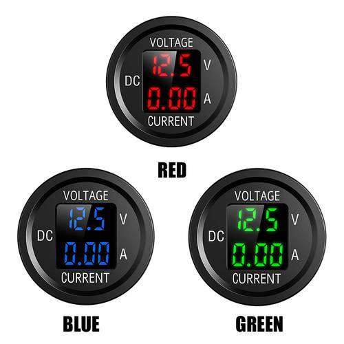 D6 LED Digital Voltmeter Panel Meter Easily Installation Ammeter Volt Current Personal Car Elements for 12-24V Car Truck