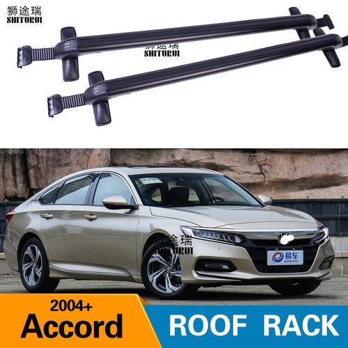 FOR HOND Accord 2004+ 7TH 8TH 9TH 10TH Heavy-duty Bars with Locking Aluminum Alloy with Luggage Box Bike Rack sport Roof Luggage