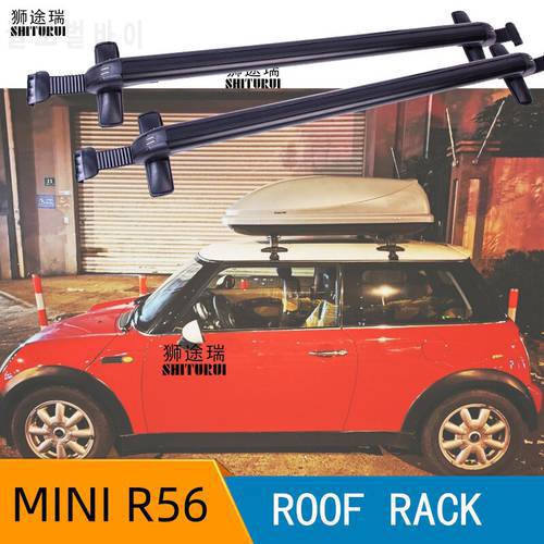 2Pcs Roof bars For mini Cooper S R56 2006-2013 CLUBMAN (R55) Aluminum Alloy Side Bars Cross Rails Roof Rack Luggage Carrier
