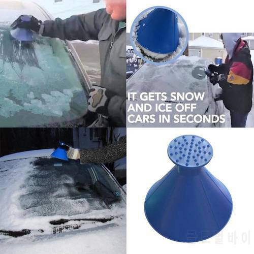 Snow shovels Car Magic Window Windshield Car Ice Scraper Shaped Funnel Snow Remover Deicer Cone Deicing Tool SHIPPING