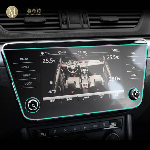 For Skoda Superb 2018-2023 Car GPS navigation Protective film LCD screen TPU film Screen protector Anti-scratch Interior 8 Inch