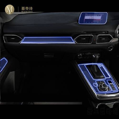 For Mazda CX-8 2017-2023 Car Interior Center console Transparent TPU Protective film Anti-scratch Repair film Accessories Refit