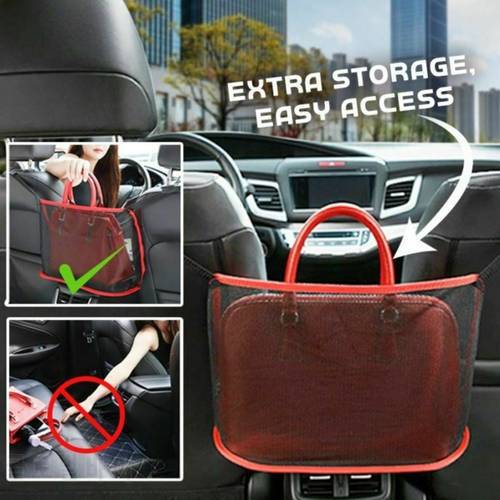 Car Net Pocket Handbag Holder For Handbag Bag Documents Phone Valuable Items And Prevent Pets From Disturbing