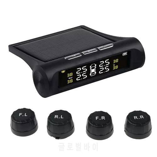 Wireless Car Tire Pressure Monitor Tyre Detect Built-in External Tire Sensor Auto Security Alarm Systems Temperature Warning