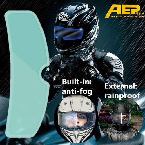 Universal Motorcycle Helmets Anti-fog Patch Visor Lens Helmet Lens Protective Film for Against UV Rain Motorcycle Accessories