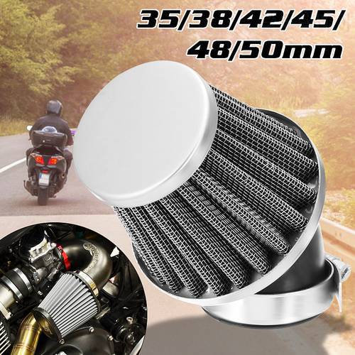 Universal Motorcycle Air Filter 35mm 38mm 42mm 45mm 48mm 50mm For 50cc 110cc 125cc 140cc Motorcycle ATV Scooter Pit Dirt Bike