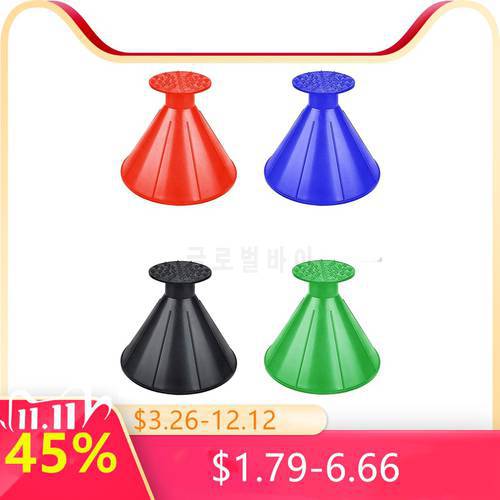 Car Windshield Ice Scraper Magic Round Cone-Shaped Snow Removal Shovel Tool Snow Remover Deicer Magical Funnel Portable