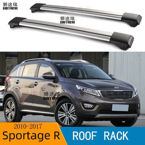 2Pcs Roof Bars for KIA sportage r 2010 2012-2017 SUV Aluminum Alloy Side Bars Cross Rails Roof Rack Luggage Carrier