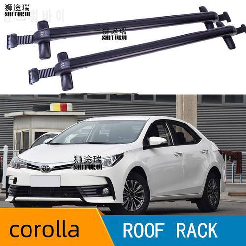 2Pcs Roof bars For Toyota Corolla 2006-2020 E15 E18 E21 Aluminum Alloy Side Bars Cross Rails Roof Rack Luggage