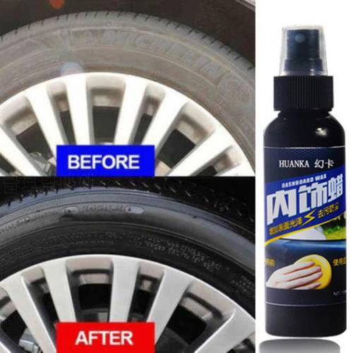 50/120ml Multi-purpose Waxing Tire-wheel Dedicated Refurbishing Agent Cleaner Car Leather Polishing Wax Car Washing Liquid