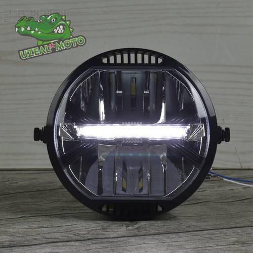 Hot Sales CE Certificated E8-stamp Universal Motorcycle Modern Retro Style Modification LED Headlight Driving Light