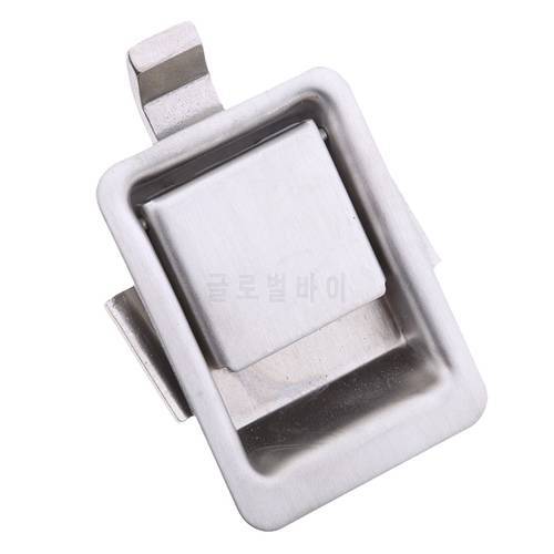 Stainless Steel Recessed Mounted Latch Mini Flush Mount Paddle Handle Lock for RV/Camper/Trailer/Cabinet/Tool Box Etc
