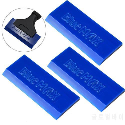 EHDIS 3pcs BlueMax Spare Rubber Blade For Scraper Handle Carbon Vinyl Film Wrapping Squeegee Window Tint Glass Water Snow Shovel