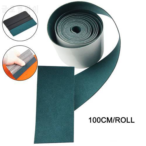 EHDIS 100CM No-Scratch Suede Felt For Vinyl Squeegee Tool Wrapping Car Window Tint Sticker Remover Scraper Edge Protector Cloth
