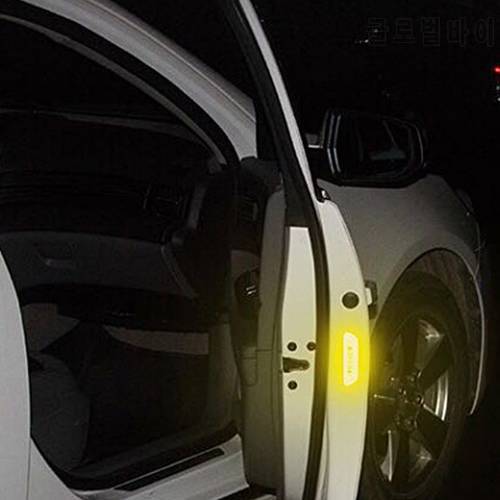 4 Pcs Car Door Open Reflective Stickers Outer Anti-collision Marker Trim Sticke 6XDB