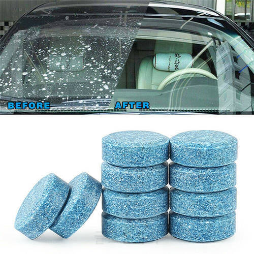 20PCS/Pack(1PCS=4L Water)Car Solid Wiper Fine Seminoma Wiper Auto Window Cleaning Car Windshield Glass Cleaner Car Accessories