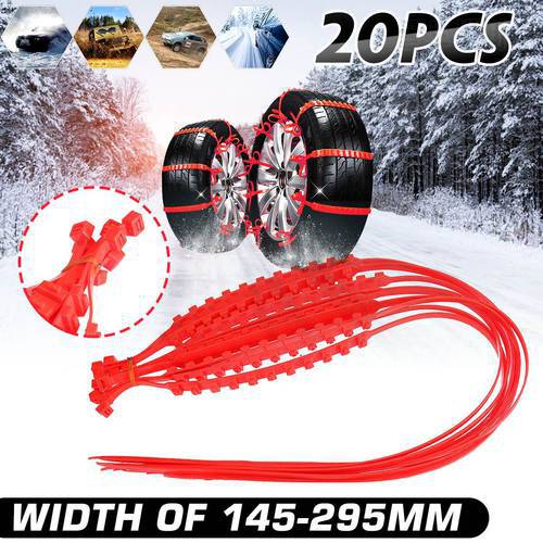 10/20/30x Universal Mini Winter Tires Wheels Snow Chains Car-Styling Anti-Skid Winter Outdoor Roadway Safety Driving Accessories