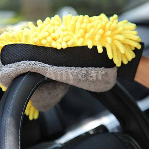 Car Wash Glove Coral Mitt Soft Anti-scratch for Car Wash and Cleaning Multifunction Thick Cleaning Glove Car Wax Detailing Brush