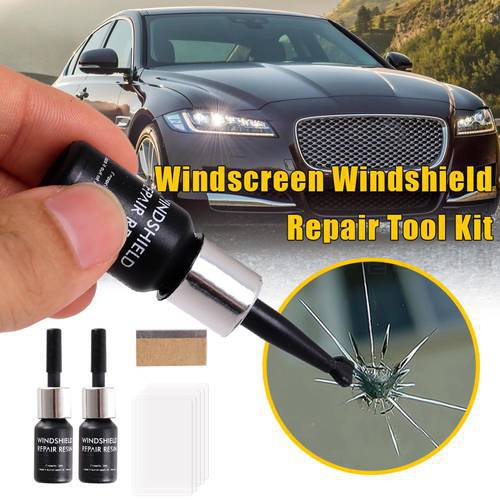 2 PCS Car Windshield Blade Fluid Glass Repair Auto Glass Nano Repair Liquid +Repair Tool From Scratch Crack Reduction