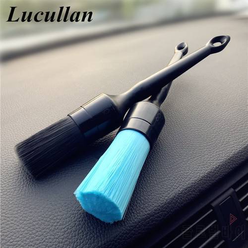 Lucullan Interior Car Detailing Brush Professional Chemical Resistant Plastic Split End Hair Car Wheel Cleaning Brush