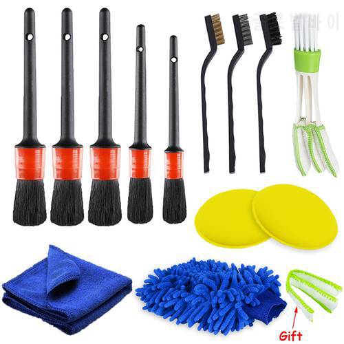 Detail Brush Car Cleaning Brush Detailing Brush Set Dirt Dust Clean Brushes For Car Interior Exterior Leather Air Vents Cleaning