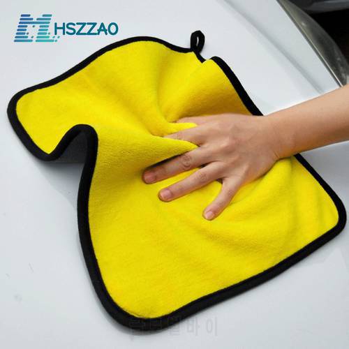 30x30/40/60CM Car Wash Microfiber Towel Car Cleaning Drying Cloth Hemming Car Care Cloth Detailing Car Wash Towel