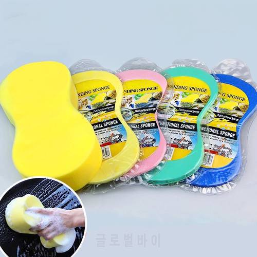 5PCS Multifunction Large 8-character Vacuum Compressed Auto Paint Care Cleaning Tool Multipurpose Car Washing Sponge