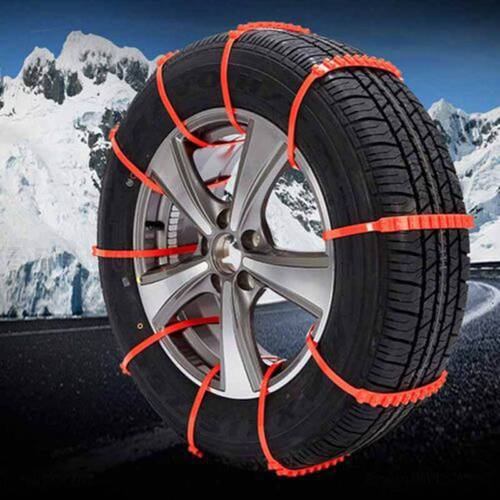 10PCS Automobile Anti-Skid Chain Off-Road Car Tire Truck Wheel Anti-Skid Chains Emergency Relief Nylon M8617
