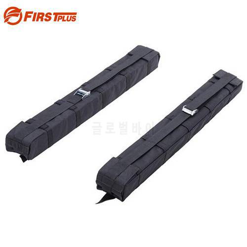 2 x Universal Car Soft Roof Rack Luggage Carrier Surfboard Paddleboard Anti-vibration with Adjustable and Heavy Duty Straps