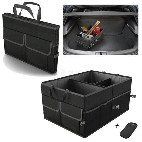 Car Storage Collapse Trunk Back Bin Bag Caddy Organizer Ford Hyundai Automobiles Interior Accessories Stowing Tidying Trunk Box