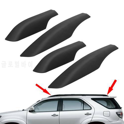 For Toyota Fortuner Hilux AN50 AN60 SW4 2004-2013 2014 2015 Replace Roof Rack Bar Rail End Cover Shell Cap 4Pcs Car Accessories