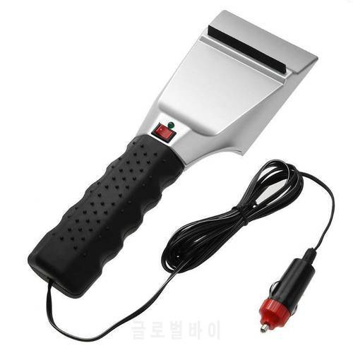 1pcs Heated Car Ice Scraper Snow Removal Shovel Windshield Glass Defrost Clean 12V Removal Defrost Clean Tool