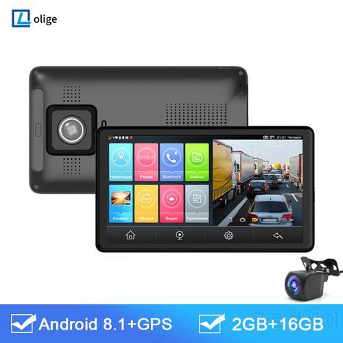 7 inch 4G Car DVR Android 8.1 ADAS Car Dashboard Dash Camera GPS Navigation FHD 1080P Dual Lens Car Video Recorder Rearview Cam