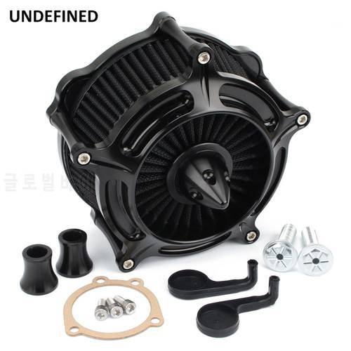 Air Filters Black Turbine Motorcycle Air Cleaner Intake Filter For Harley Sportster Iron XL 883 1200 Forty-Eight Seventy-Two