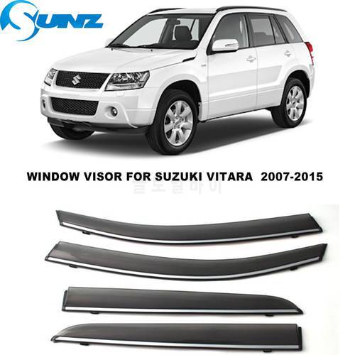 Side Window Deflectors For Suzuki Vitara 2007 2008 2009 2010 2011 2012 2013 2014 2015 Door Visor Sun Rain Guards Awning Shelter