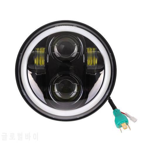 5.75 inch Led headlight halo Ring white DRL Angel eye For Harley Sportster Touring - Super Glide Dyna 5 3/4