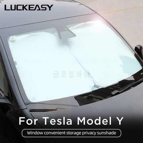For Tesla Model Y Roof Sunshade Custom-Fit Model Y 2022 Windshield Sunshade Car Window Privacy Shade Skylight Blind Shading Net