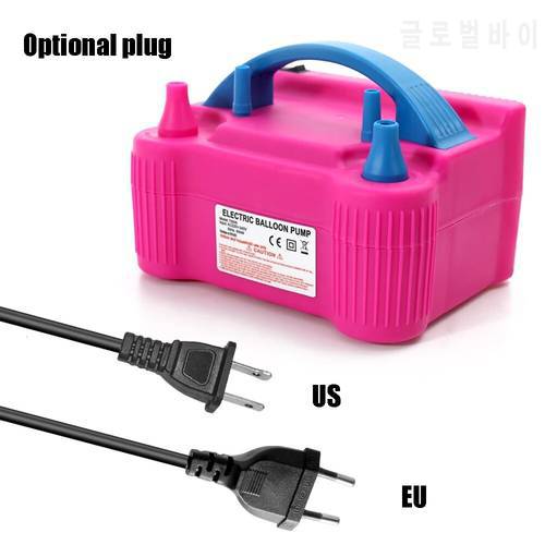 Electric Balloon Inflator 220V Air Blower Air Pump for Balloons Two Nozzle Party Decoration Portable Baloon Machine EU/US plug