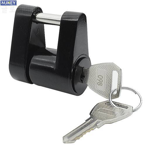 Trailer Hitch Coupler Lock Heavy-Duty Hook Lock Anti-theft Durable Trailer Coupler Padlock Repalcement Parts Security Protector