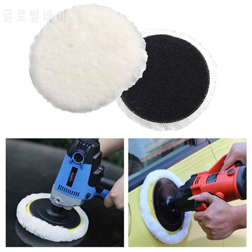 3/4/5/6/7 Inches Soft Car Polishing Disc Imitated Wool Car Body Waxing Polisher Pad Auto Maintenance Care Tools