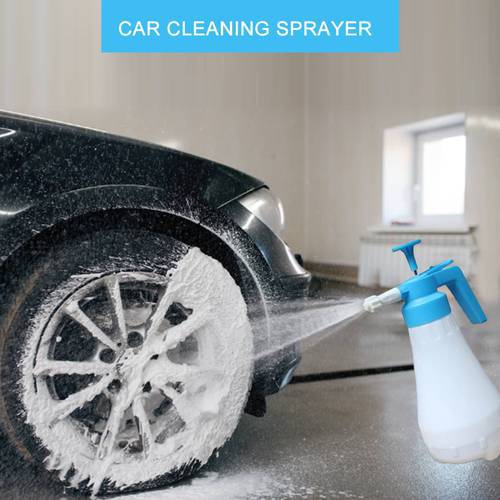 1.8L Manual Foaming Large Watering Can Fan-shaped Foaming Watering Can Air Pressure Spraying Device DIY Self-service Car Washer