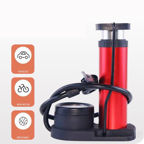 Fietspomp Gonfleur Air Pump Foot Inflatable Compressor With Barometer For Car Motorcycle Bicycle Bike Tire Automotive Inflator