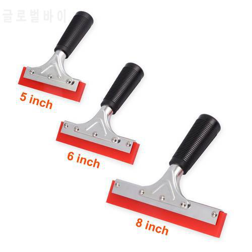EHDIS Handle Squeegee with Rubber Blade Vinyl Carbon Wrap Scraper House Cleaning Tools Car Glass Window Tint Kitchen Water Wiper