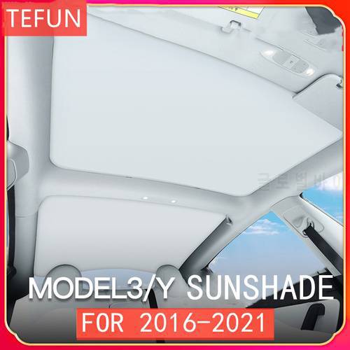For Tesla Model 3 19-21 model Y Front Rear Sunroof Windshield Skylight Blind Shading NetUpgrade Sun Shades Glass Roof Sunshade